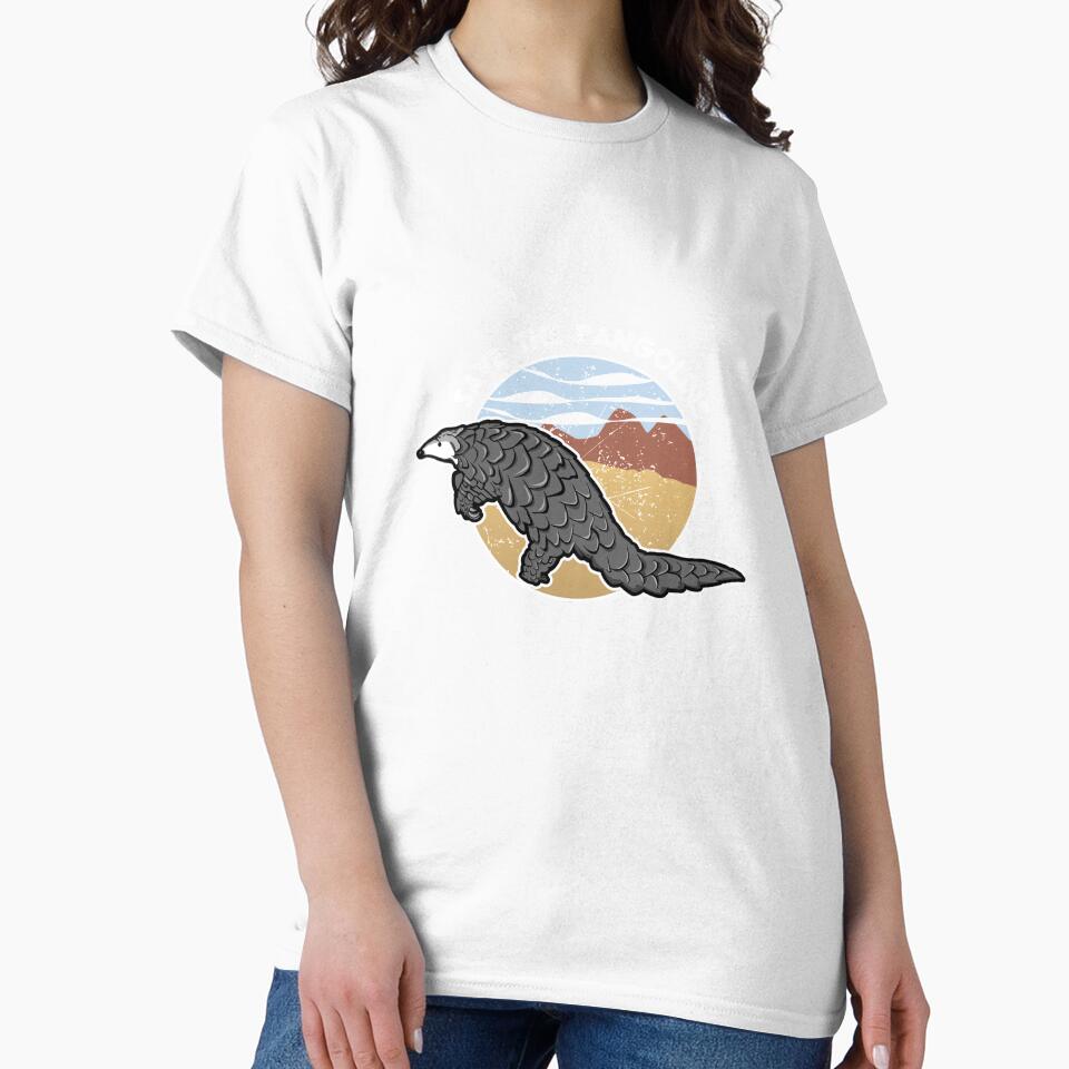 Save The Pangolin product, Endangered Species Tee, Animal Tee by Lisbob