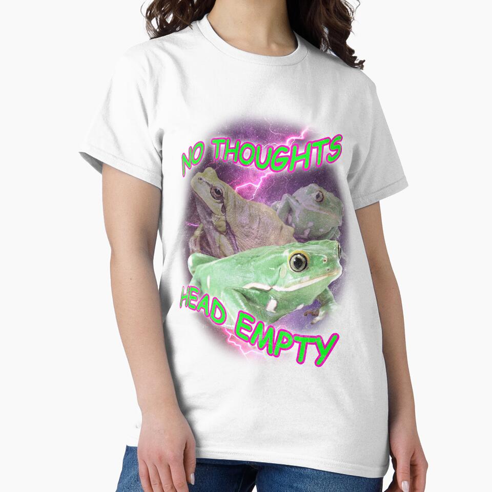 No Thoughts Head Empty Frogs by AnnieBolton