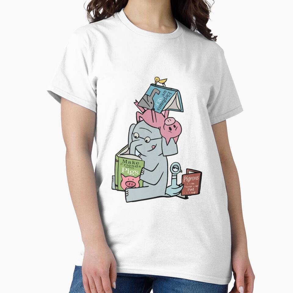 Elephant and Piggie reading by Walidovicstore