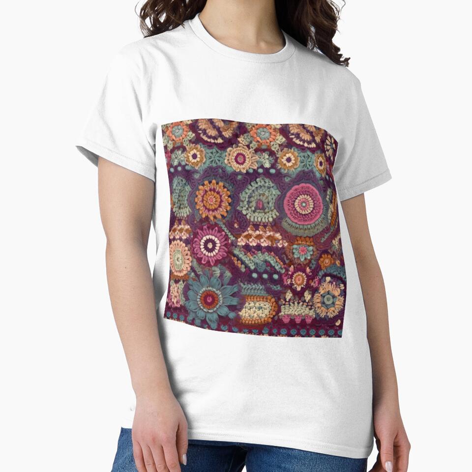 Bohemian Crochet Flower Patchwork - Intricate Yarn Art Pattern by pinkal