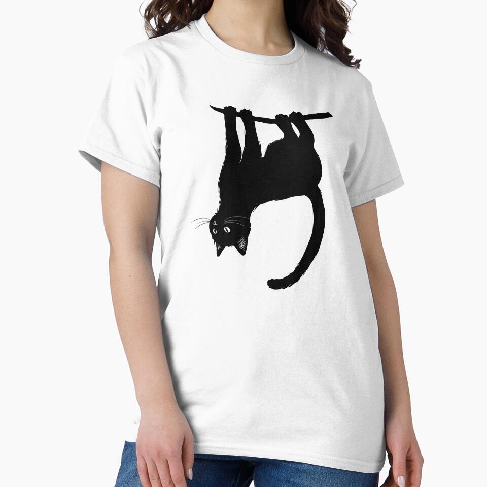 Black Hanging Cat by Gkinoki