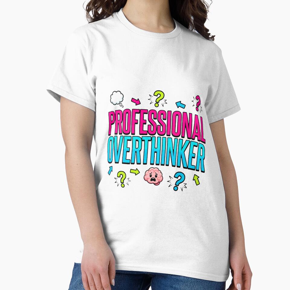 Professional Overthinker Funny Quote by Art Bloom Studio