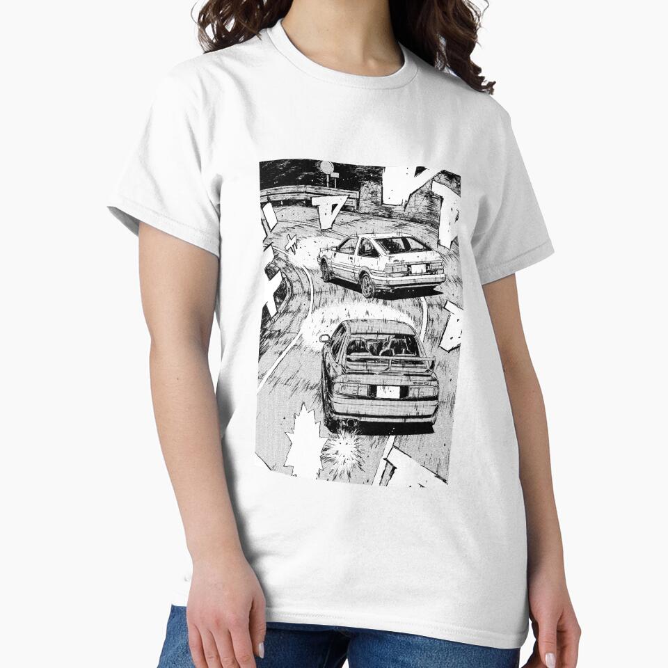 Initial D Manga Panel AE86 VS RX7 by GeeknGo