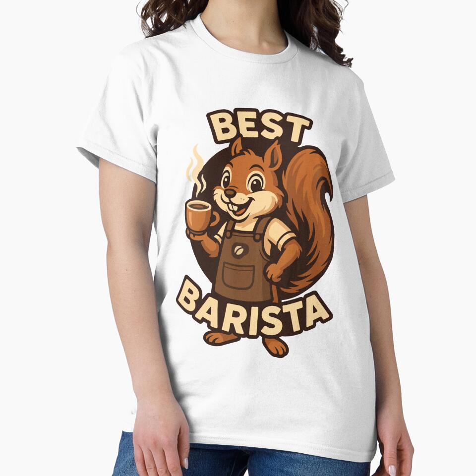 Best Barista – Squirrel Design for Energetic Coffee Lovers by Coffee Lifestyle