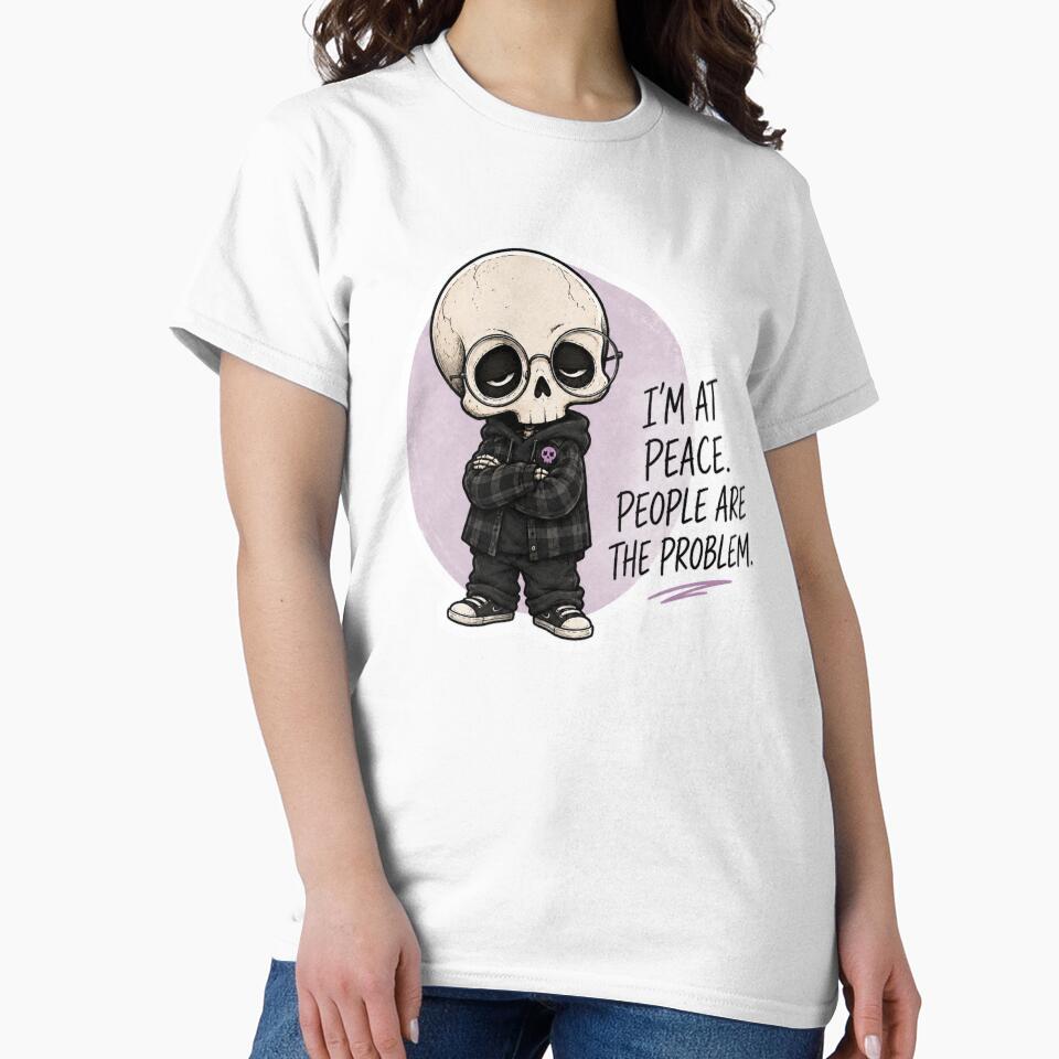 Funny Skeleton People Problem Sticker by KØTA Studio