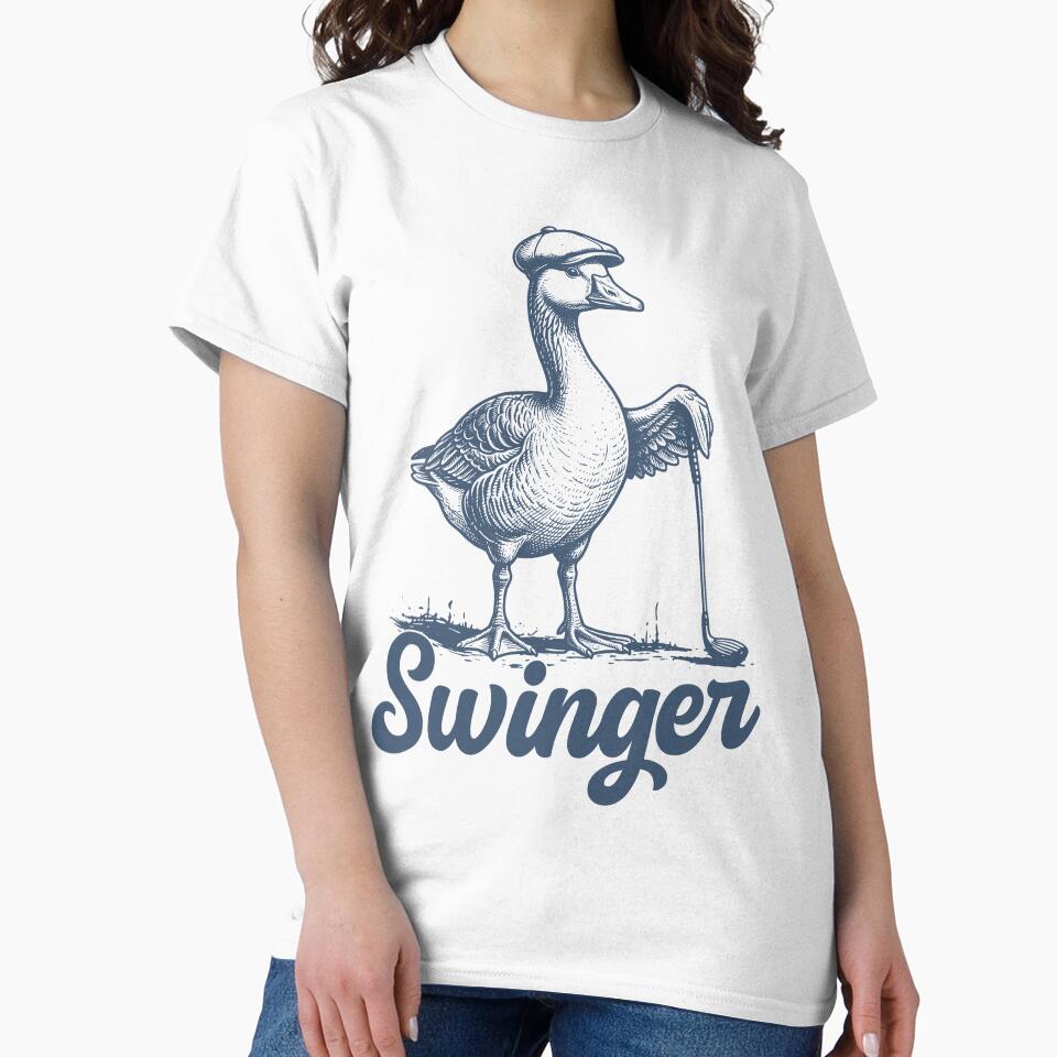 Swinger Golf Goose Golfer Golfing Gift by gunaone-design