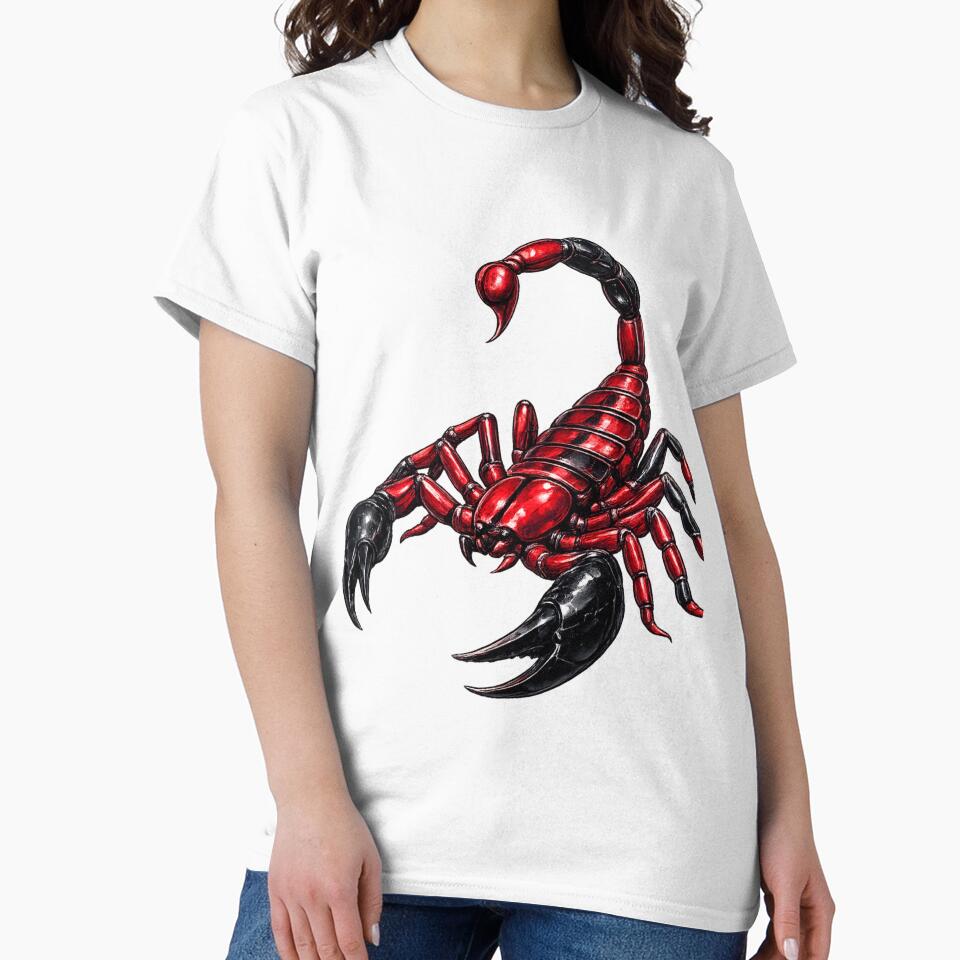 Red Black Scorpion  Art Design by 1NEOBOY