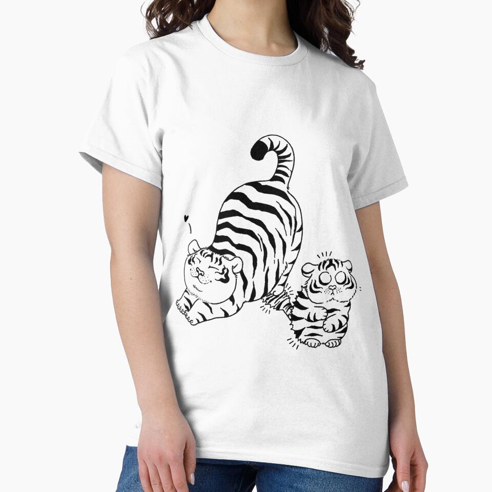 Cute tigers - get off my tail by Artbygoody
