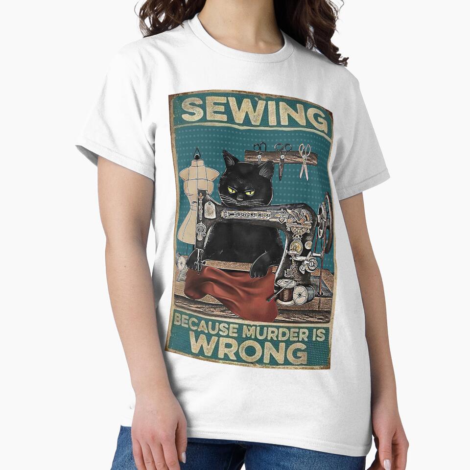 Black Cat Sewing Because Murder Is Wrong by Akubar