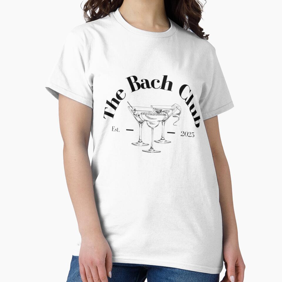 The Bach Club / Chic Bachelorette Cocktail Graphic by ZairDesign