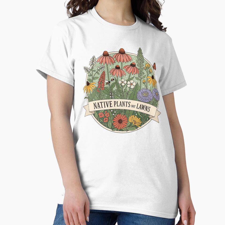 Vintage Native Plants Not Lawns Gardener by SholoStudio