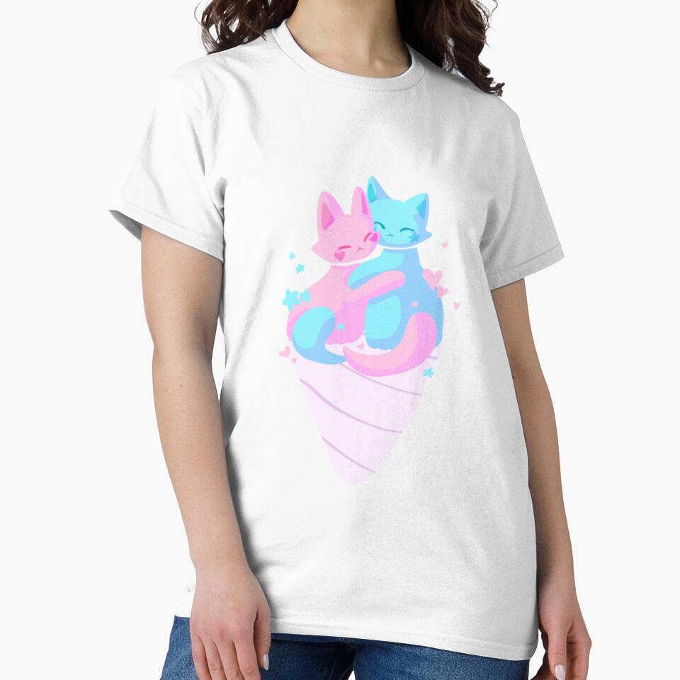 Cotton Candy Cat Hugs by KryzcutStudios