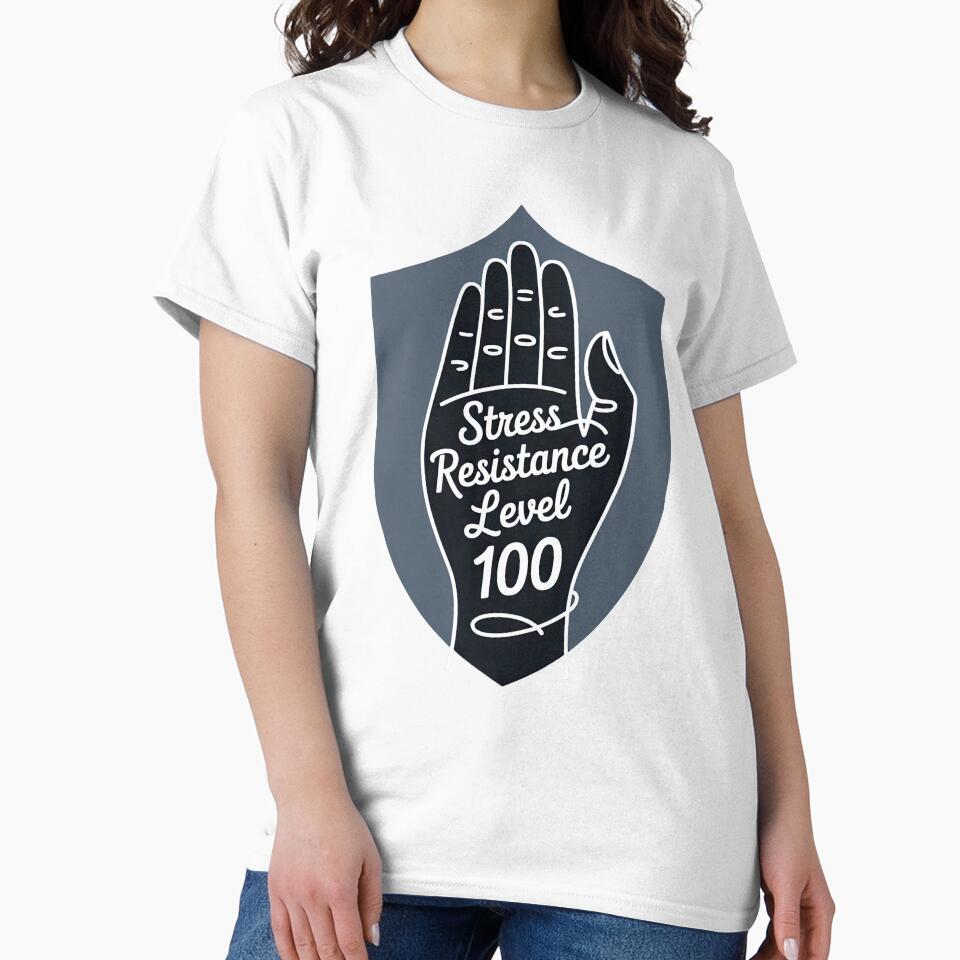 Stress Resistance Level 100 Shield Illustration for Meditation by 108stillness