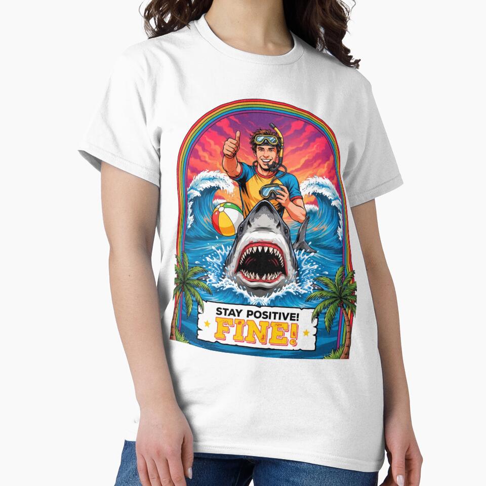 Stay Positive Oversized T-Shirt by Ulykit