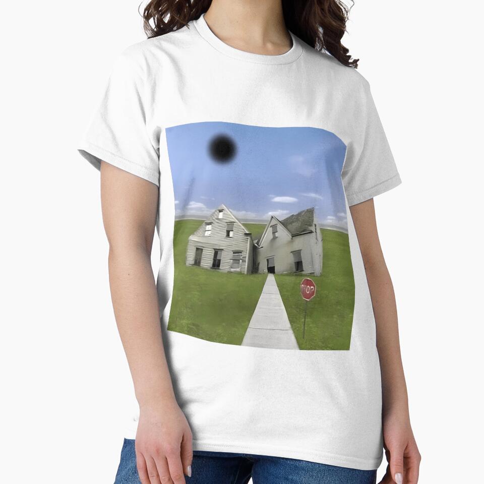 Abandoned Houses Liminal Space Eerie Field by pmthjvoo74