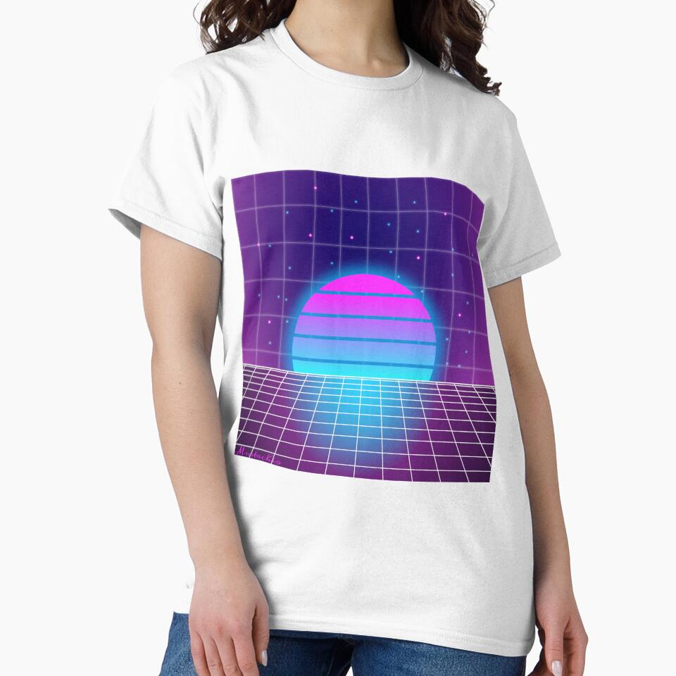Vaporwave Sunset by Mustachio-Draws