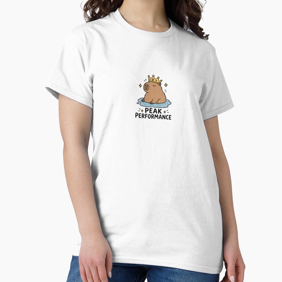 Peak Performance Capybara Sticker by MonkiFlipp