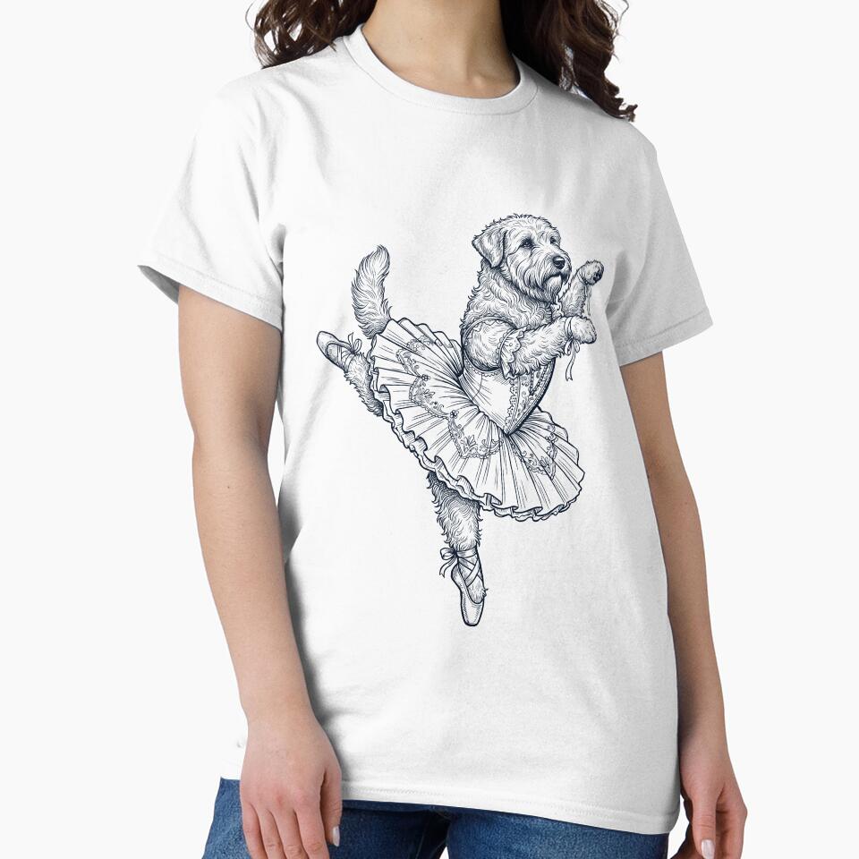 Vintage Soft Coated Wheaten Terrier Ballet Dancer Ballerina Dog Lover by dian-rody-crest