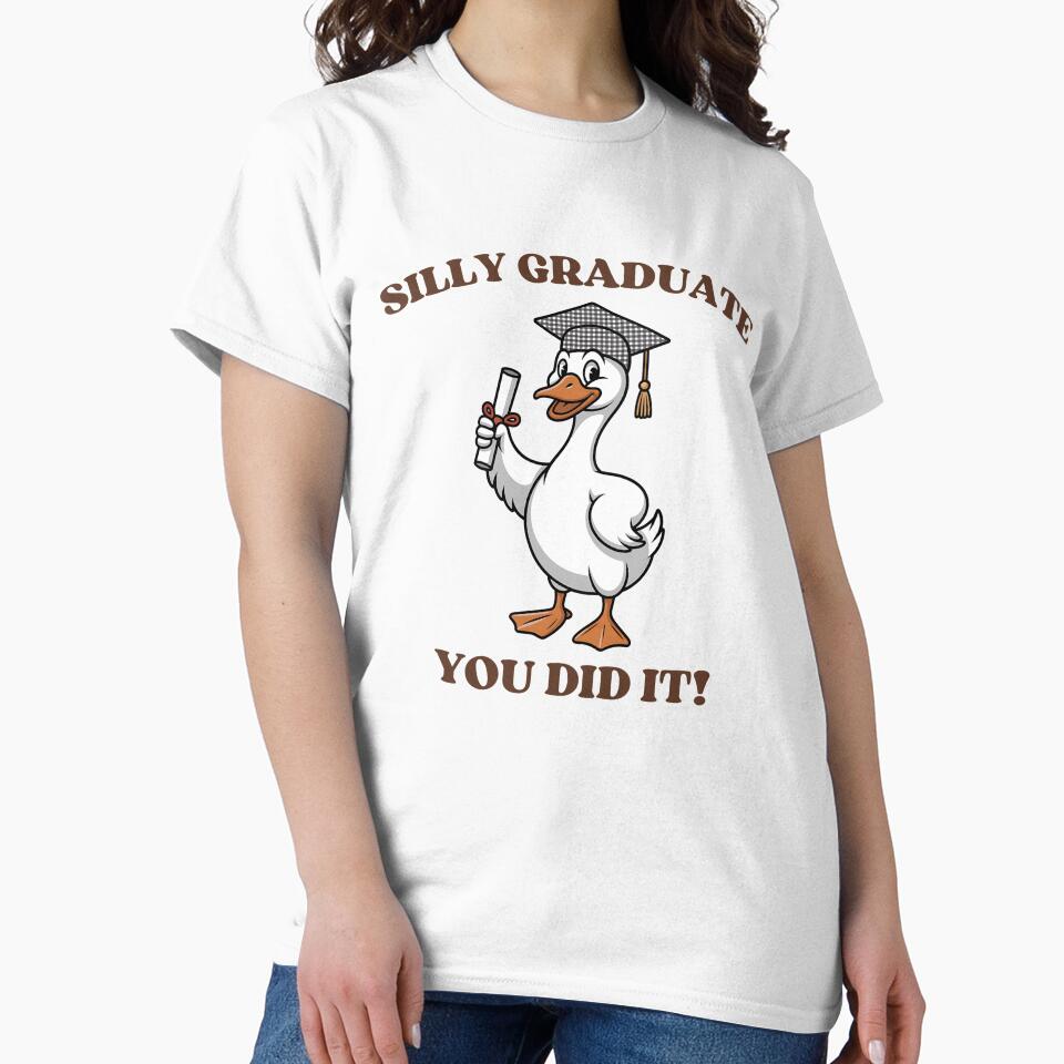 Silly Graduate You Did It Funny Goose Graduation Gift by MindfullyCreated