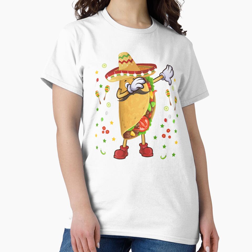 Dabbing Taco Funny Cinco de Mayo Mexican Food Lover by ZiesMerch