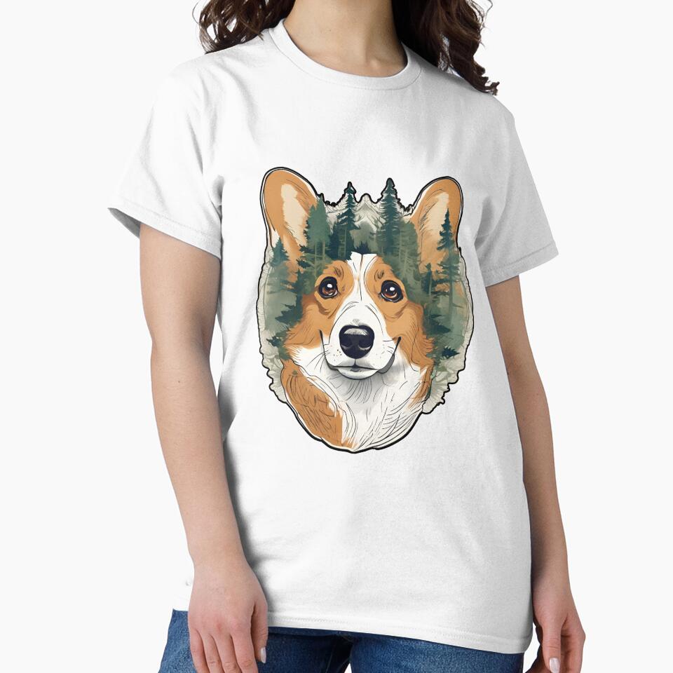 Forest Silhouette of a Welsh Corgi Pembroke by GoodyPaws