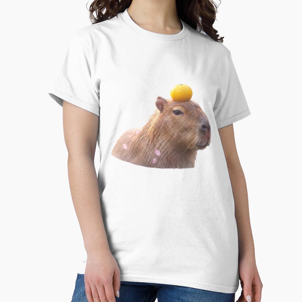 Zen Capybara In Onsen With Yuzu Fruit by DigitalAnnaBanana