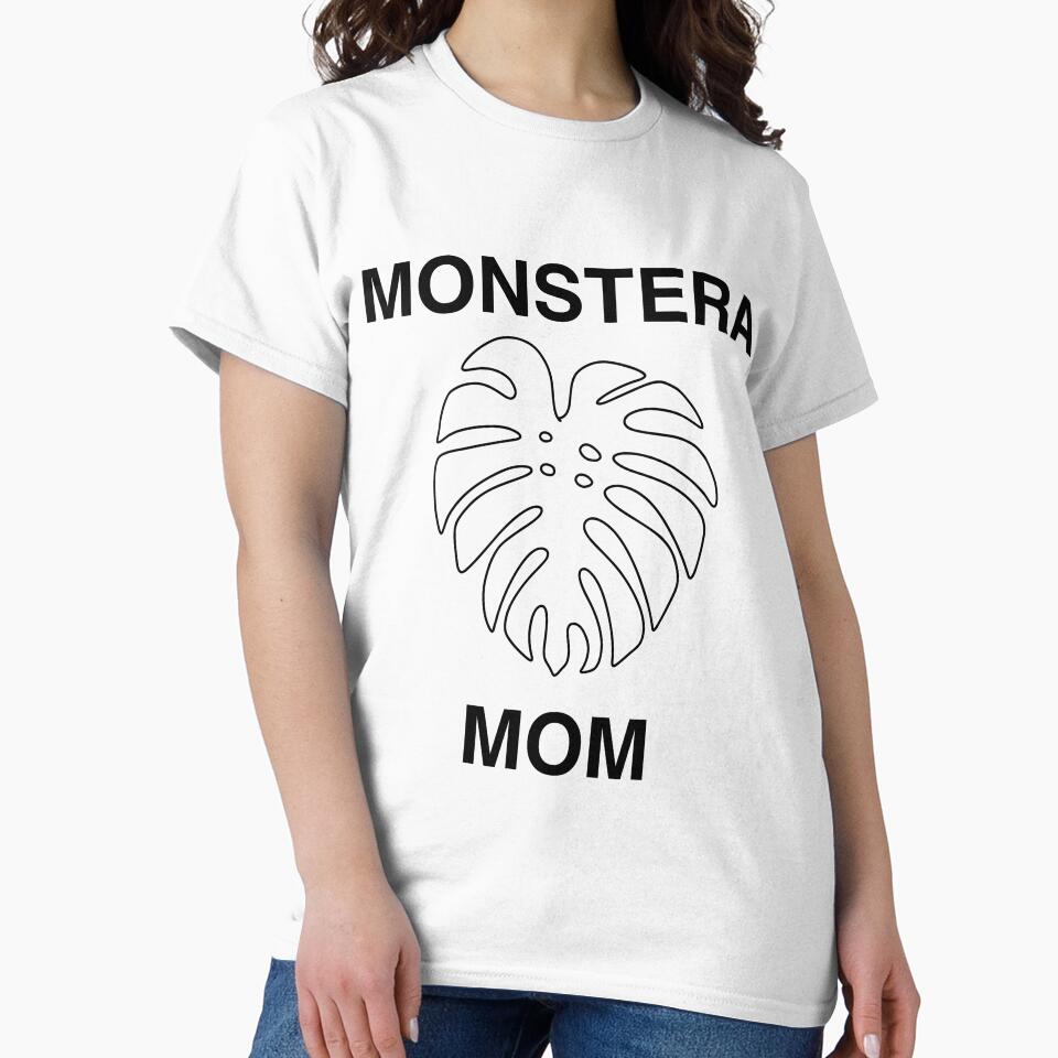 Monstera Mom (black text) by ArtByBaird