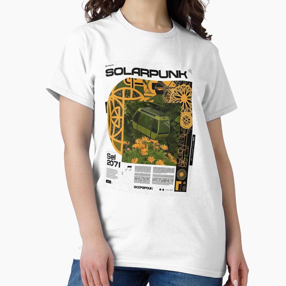 Solarpunk: Eco Cable Car over a Blooming Garden by Raw-Ink