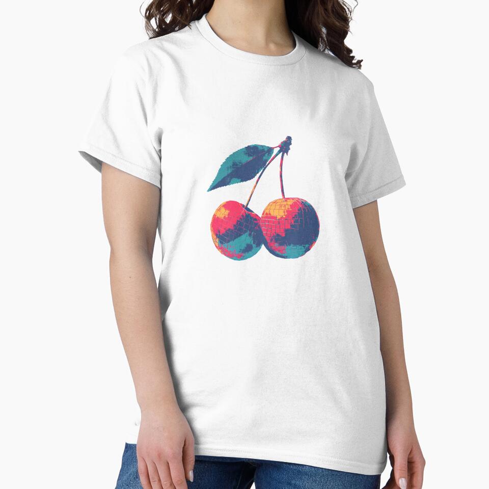 Disco Cherries – Retro Funk Fruit Illustration by CleanLineStudio