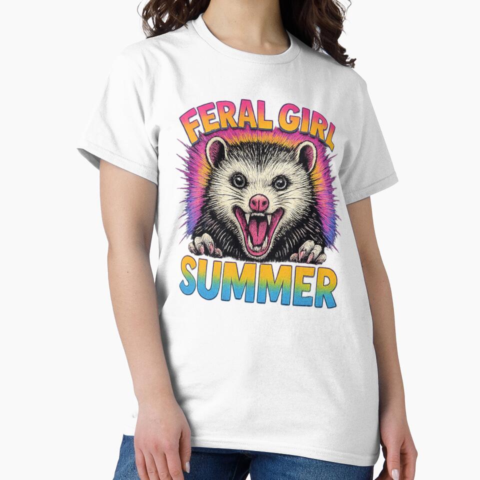Feral Girl Summer Screaming Possum Meme by Alex Songs