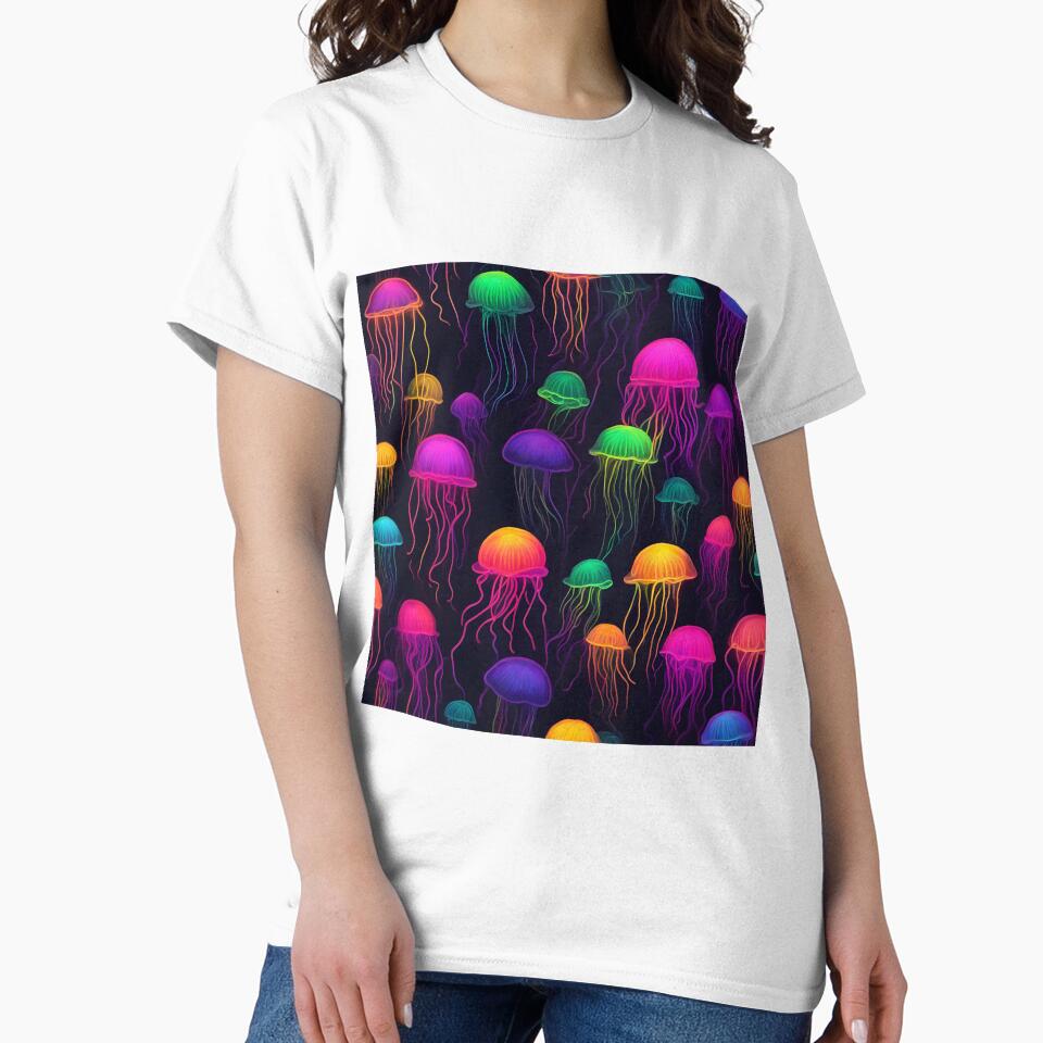 Neon jellyfish by lori189