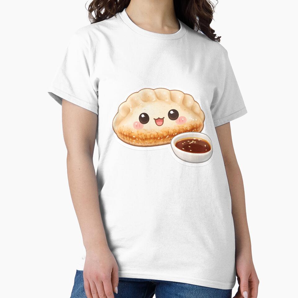 Cute Kawaii Gyoza Dumpling – Japanese Food Lover Sticker by DesignEG