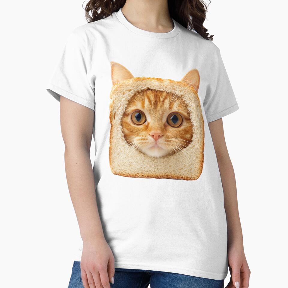 Cat Slice Of Bread Face by RockFireMerch