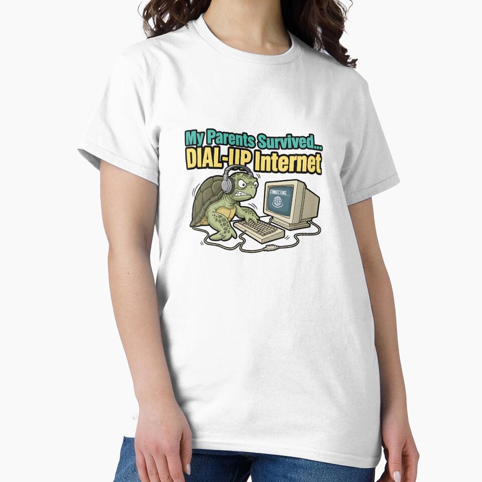 dial up internet survivor funny retro sarcasm by ArtDesignTp