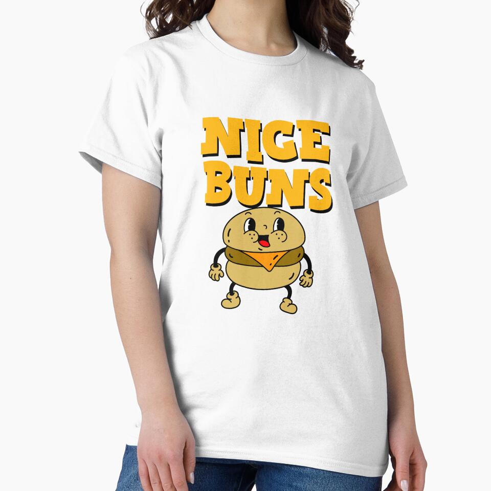 Nice Buns Cheeseburger Burger Lover- by Sartoris Art