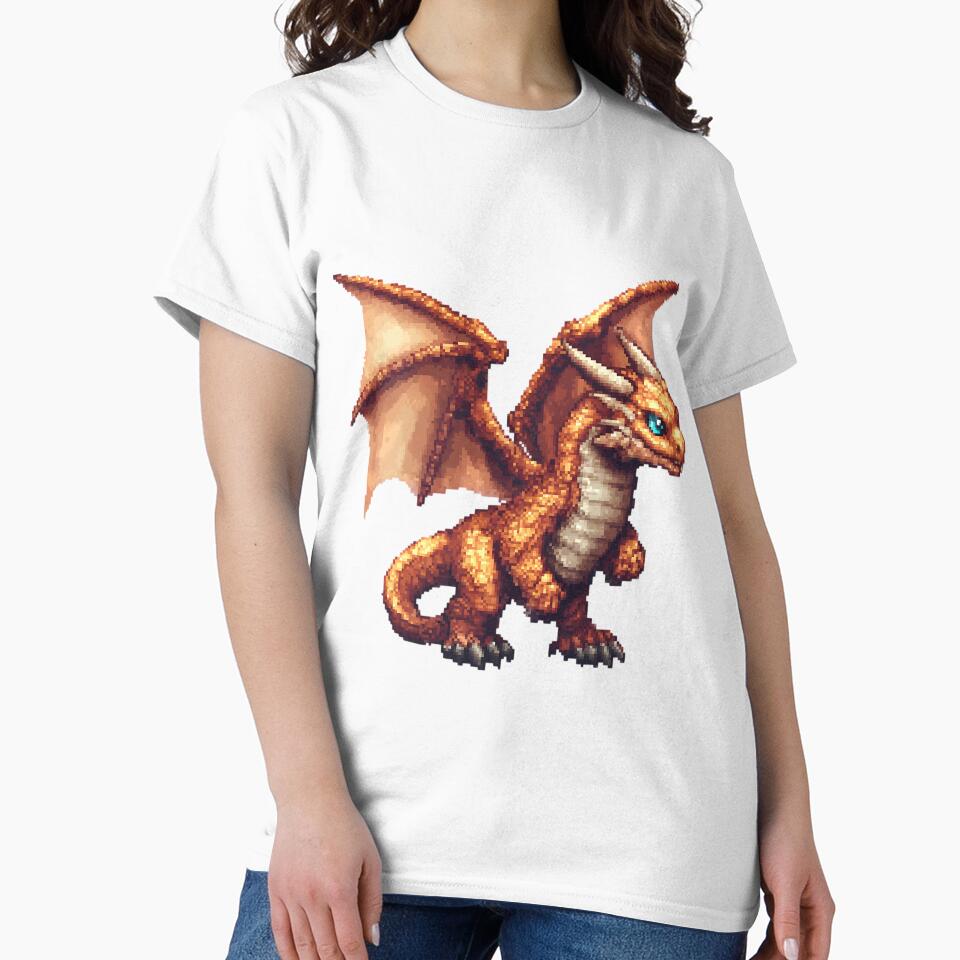 Retro Pixel Art: 8-bit Dragon by bapupa