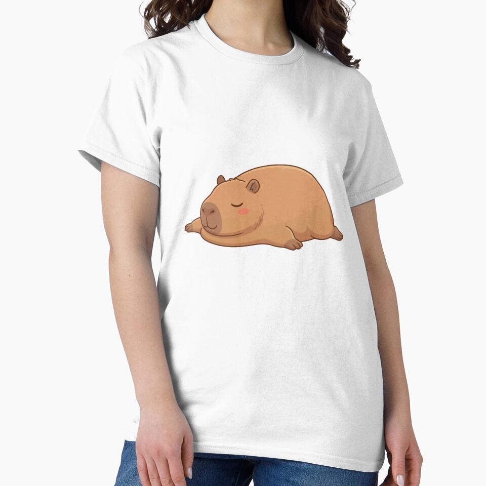 Melting Into Peace Lazy Capybara Puddle by Petzzz