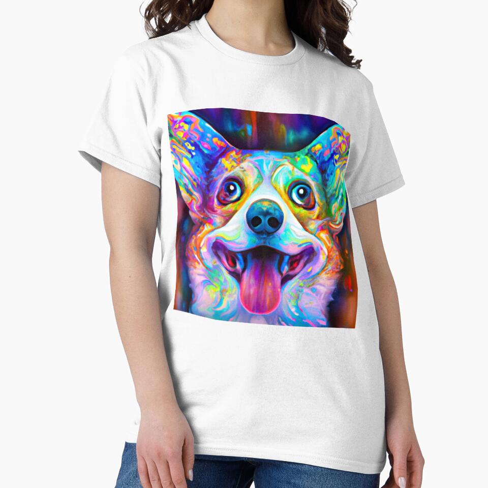 Tribal Corgi Dog Art 1 by DiatomDesigns