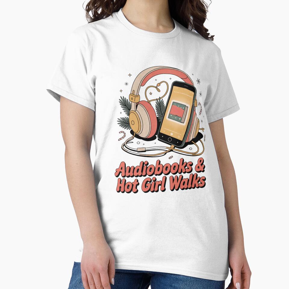 Retro Christmas Audiobooks Hot Girl Walks by Margot’s Creative World