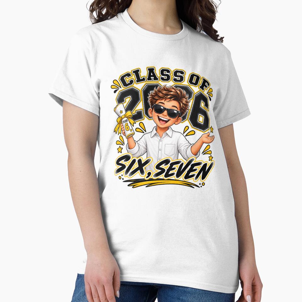 Class of 2026 Funny Graduation Shirt | Grade 6 Formal wear boy 2026 T-Shirt | Graduate Gift by MotivatEd Learners