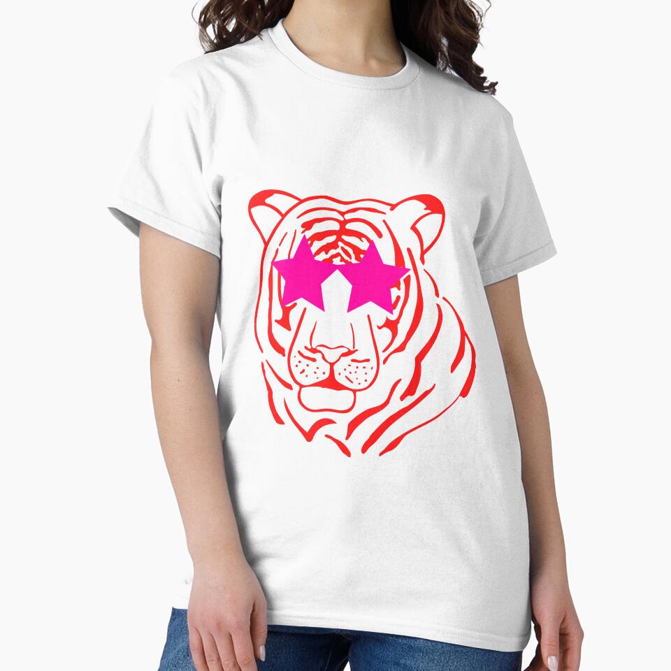 Preppy star eyed pink tiger by SUUSCK ★