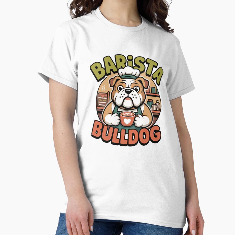Barista Bulldog by LaurannaDesign
