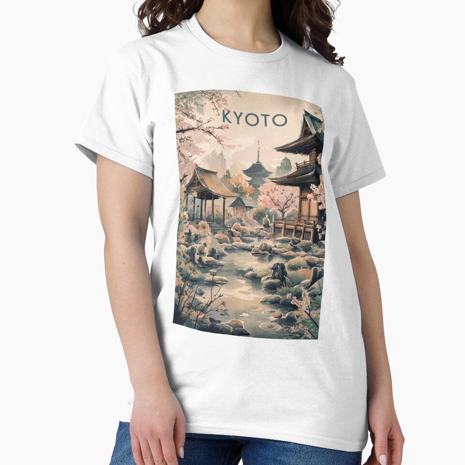 Kyoto Vintage Travel Poster by TravelerRat