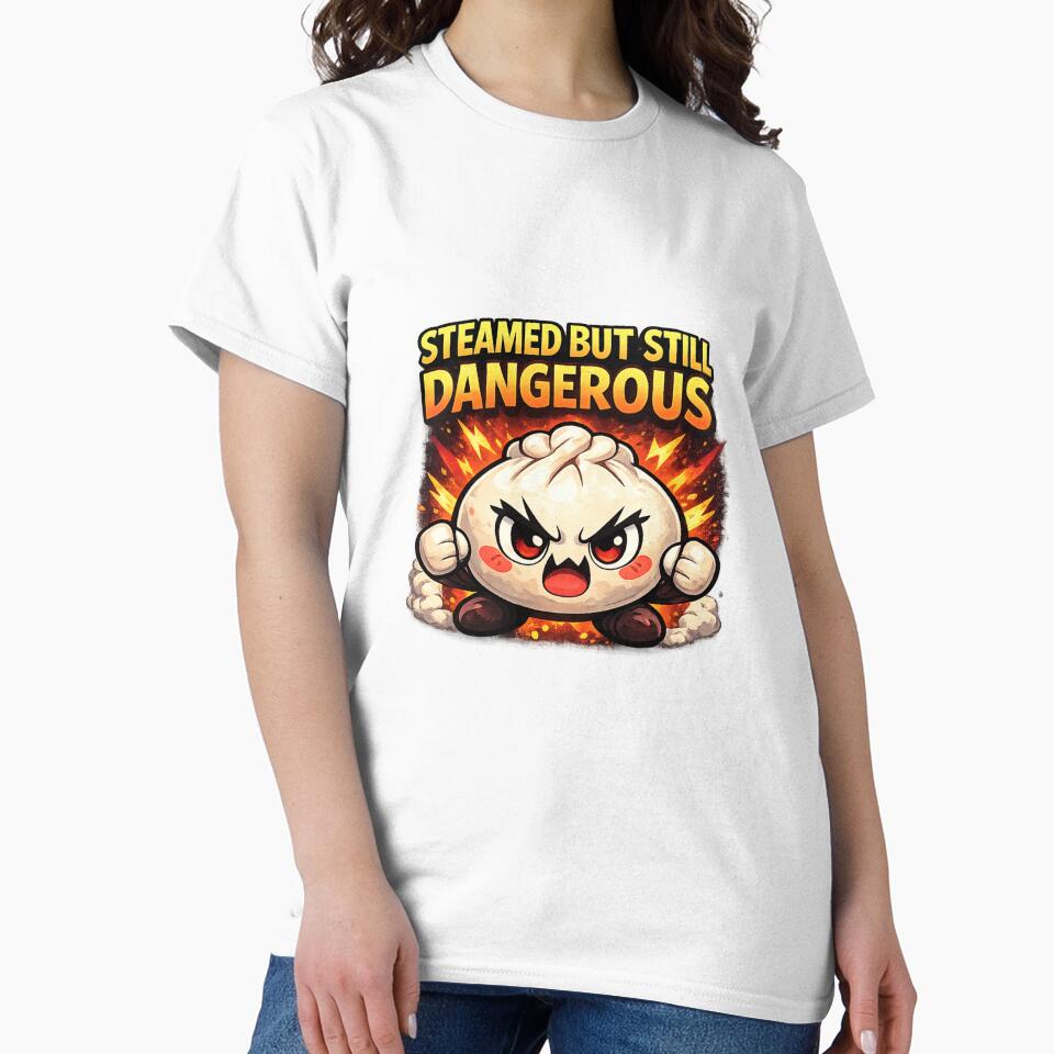 Steamed But Still Dangerous – Power Puff Bao Bun Anime Shirt by Kevin Shearer