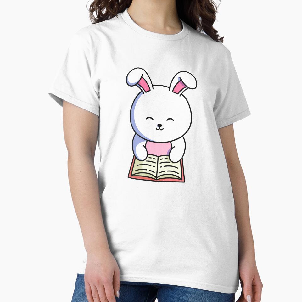 Book Bunny – Adorable Reading Time Design by yogiskencing