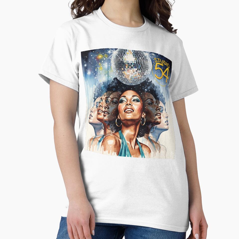 Studio 54 Glitterball Goddess by CanvasCarousel