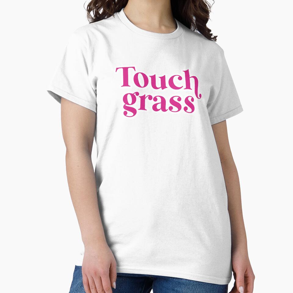 Touch grass Pink by birchwoodgreen