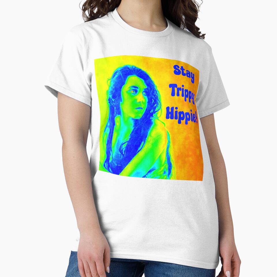 Stay Trippy Hippie! Psychedelic Hippie Girl by SSustainable