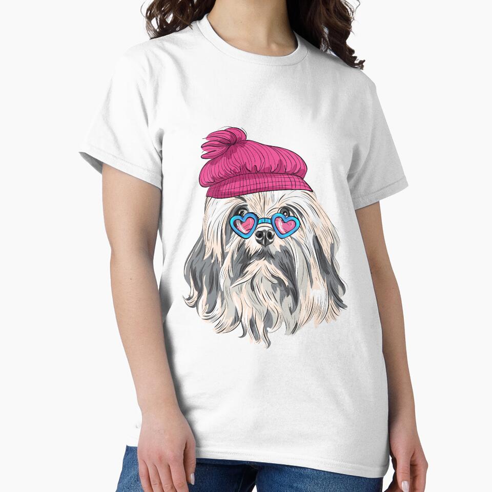 Pink glass with hat puppy by LionessLove