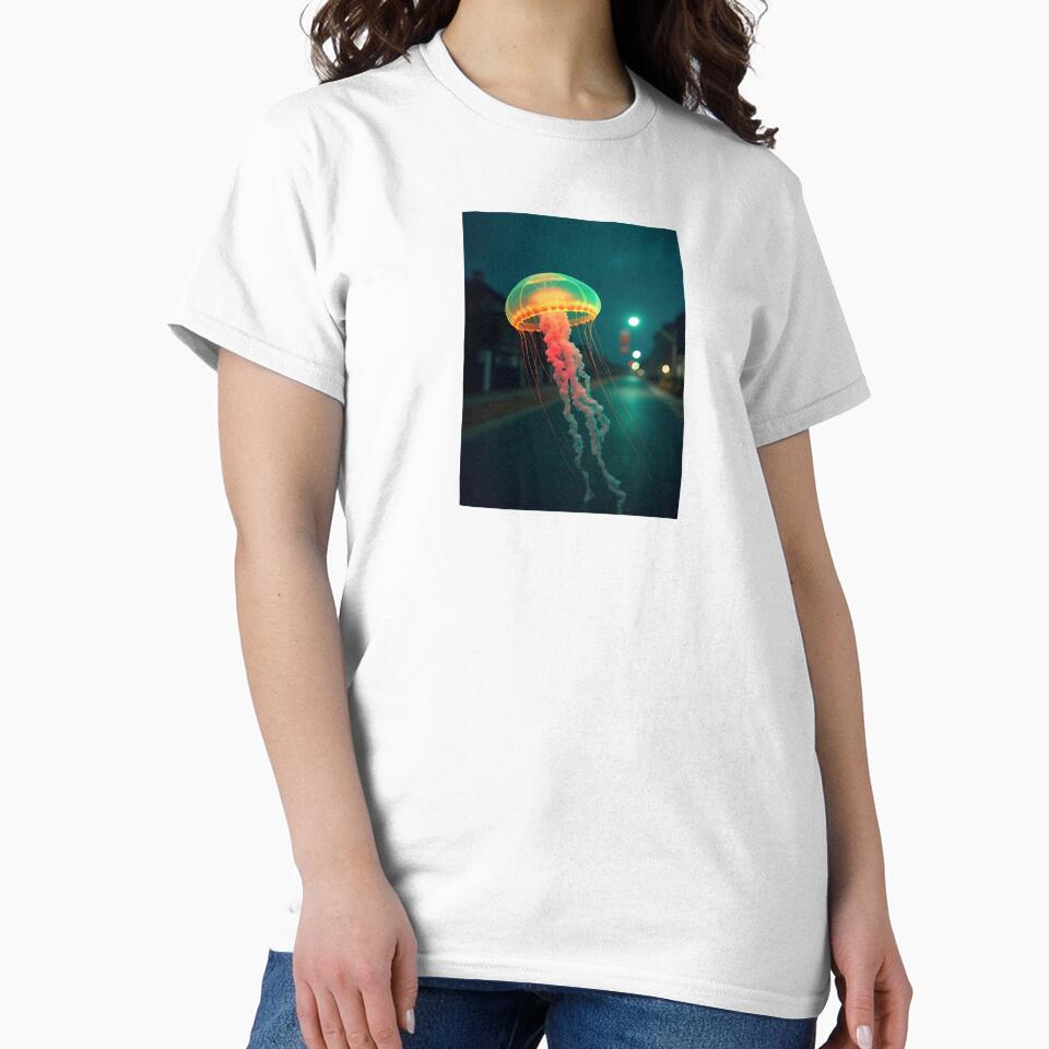 Ethereal Jellyfish Urban Night by ShadowAndSlate